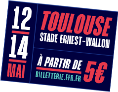 Toulouse stade ernest-wallon. A partir de 5 euro. 12 et 14 mai